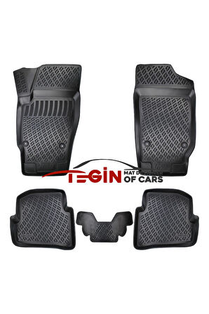 Volkswagen Polo 6R 3D Havuzlu Paspas 2017 Siyah