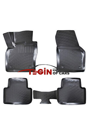 Volkswagen Tiguan 3D Havuzlu Paspas 2021 Siyah