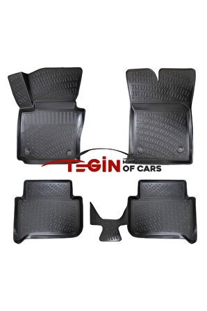 Volkswagen Touran 3D Havuzlu Paspas 2012 Siyah