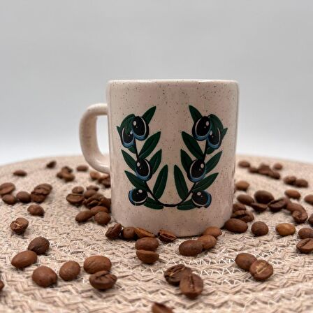 Seramik Kupa Mug Zeytin Dalı Baskılı 28