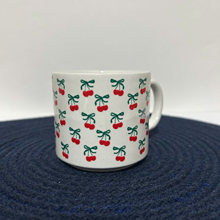 KİRAZ DESENLİ BASKI KUPA 01