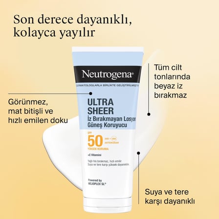 Ultra Sheer Nemlendirici Güneş Koruyucu Losyon SPF50 200 ml