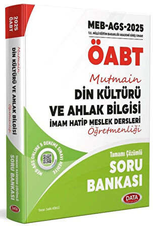 Data 2025 ÖABT Din Kültürü ve Ahlak Bilgisi Öğretmenliği Mutmain Soru Bankası Çözümlü Data Yayınları