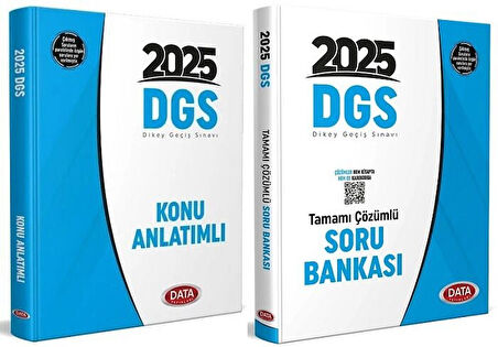 Data 2025 DGS Konu + Soru Bankası 2 li Set Data Yayınları