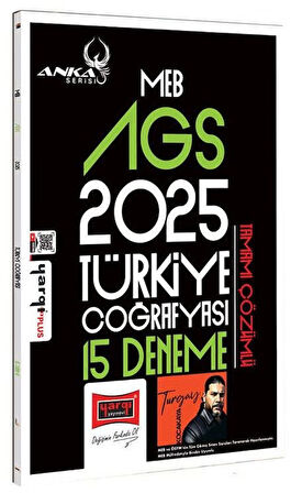 Yargı 2025 MEB-AGS Türkiye Coğrafyası 15 Deneme Çözümlü Anka Serisi - Turgay Kocakaya Yargı Yayınları