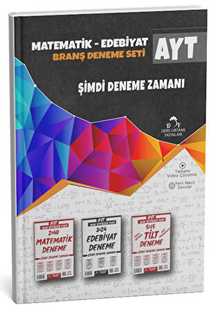 Ders Ortamı 2025 YKS AYT Matematik Edebiyat Branş Deneme Seti Çözümlü Ders Ortamı Yayınları