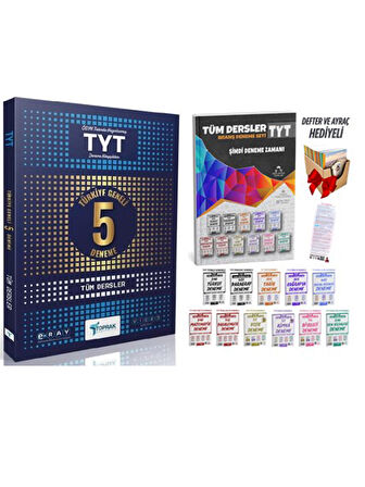 Toprak + Ders Ortamı 2025 TYT Tüm Dersler Deneme 2 li Set