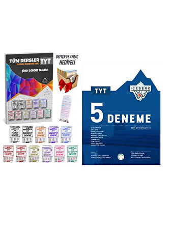 Okyanus İceberg + Ders Ortamı 2025 TYT Tüm Dersler Deneme 2 li Set