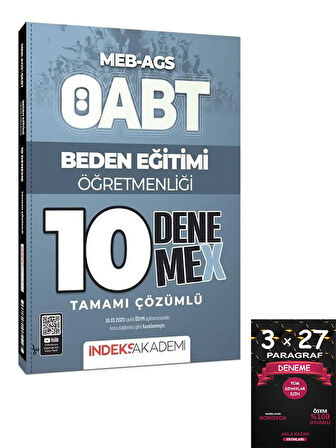 İndeks Akademi 2025 ÖABT MEB-AGS Beden Eğitimi Öğretmenliği 10 DenemeX Çözümlü