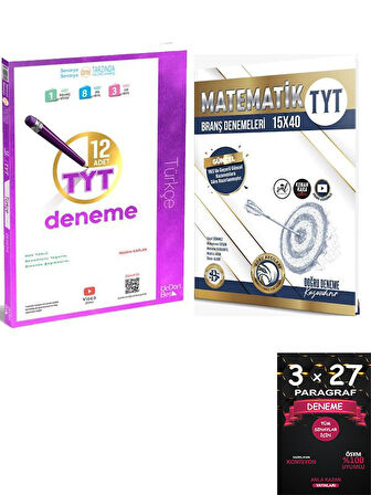 ÜçDörtBeş+BilgiSarmal Yayınları TYT Türkçe+Matematik Deneme Seti