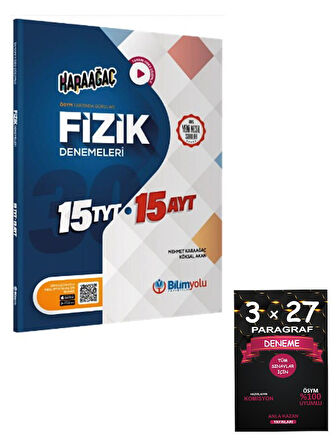 Bilimyolu Yayıncılık TYT 15 AYT 15 Fizik Denemeleri