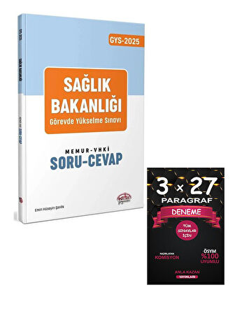 Editör 2025 GYS Sağlık Bakanlığı Memur, VHKİ Soru-Cevap