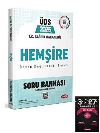 Data 2025 GYS ÜDS Sağlık Bakanlığı Hemşire Soru Bankası Çözümlü Görevde Yükselme Ünvan Değişikliği 