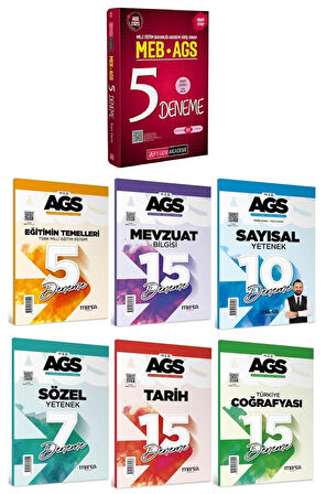 Pegem + Marka 2025 MEB-AGS Tüm Dersler 5+67 Deneme 7 li Set Pegem Akademi + Marka Yayınları