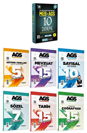 Pegem + Marka 2025 MEB-AGS Tüm Dersler 10+67 Deneme 7 li Set Pegem Akademi + Marka Yayınları