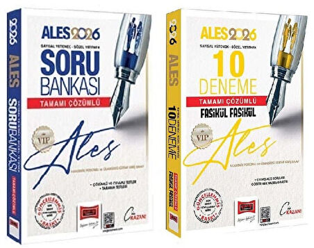 Yargı 2026 ALES VIP Soru Bankası + 10 Deneme 2 li Set Yargı Yayınları