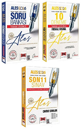 Yargı 2026 ALES VIP Soru Bankası + 10 Deneme + Son 11 Sınav Çıkmış Sorular 3 lü Set Yargı Yayınları