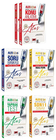 Yargı 2026 ALES VIP Konu + Soru Bankası + 10 Deneme + Yaprak Test + Son 11 Sınav Çıkmış 5 li Set Yargı Yayınları