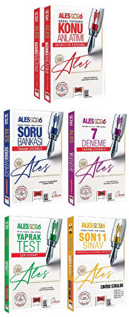 Yargı 2026 ALES VIP Konu + Soru Bankası + 7 Deneme + Yaprak Test + Son 11 Sınav Çıkmış 5 li Set Yargı Yayınları
