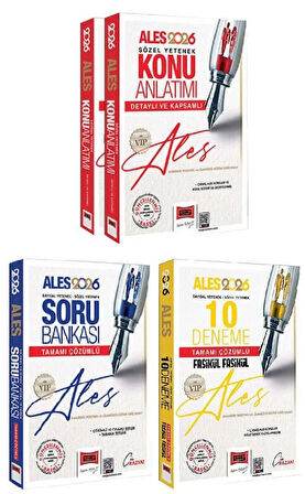 Yargı 2026 ALES VIP Konu + Soru Bankası + 10 Deneme 3 lü Set Yargı Yayınları
