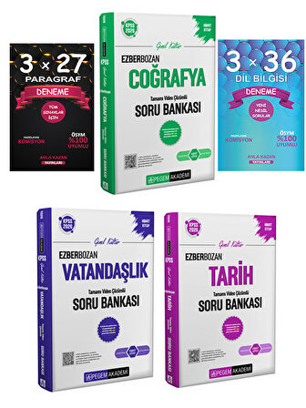 Pegem 2026 KPSS Ezberbozan Tarih Coğrafya Vatandaşlık Soru + Anla Kazan Deneme 5 li Set