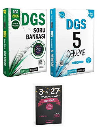 Pegem 2025 DGS Soru Bankası + 5 Deneme 2 li Set