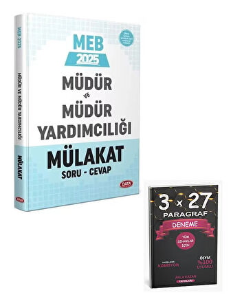 Data 2025 GYS MEB Müdür ve Yardımcılığı Mülakat Soru Cevap Kitabı