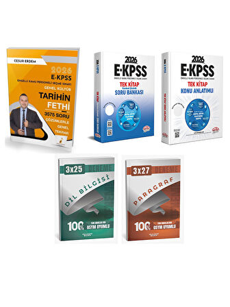 Pelikan + Editör 2026 E-KPSS Tarihin Fethi + Tüm Dersler Konu Soru + Paragraf Dil Bilgisi Deneme