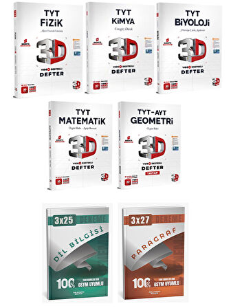 3D + Anla Kazan TYT Sayısal Video Destekli Defteri Anla Kazan Deneme 7 li Set