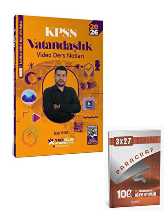 Yediiklim 2026 KPSS Vatandaşlık Atölye Video Ders Notları+Anla Kazan Paragraf