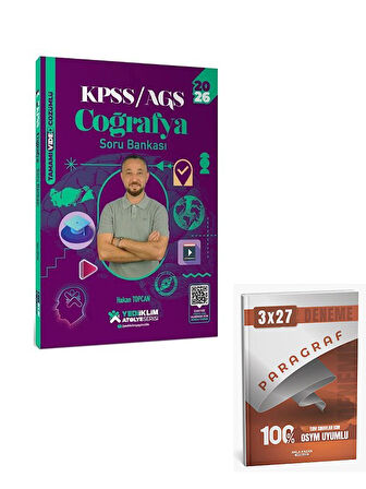 Yediiklim 2026 KPSS Coğrafya Atölye Soru Bankası Çözümlü+Anla Kazan Paragraf