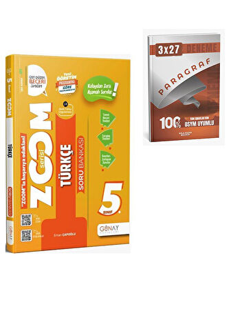 Günay Yayınları 2026 5. Sınıf Türkçe Zoom Soru Bankası+AnlaKazan Paragraf+Dilbilgisi