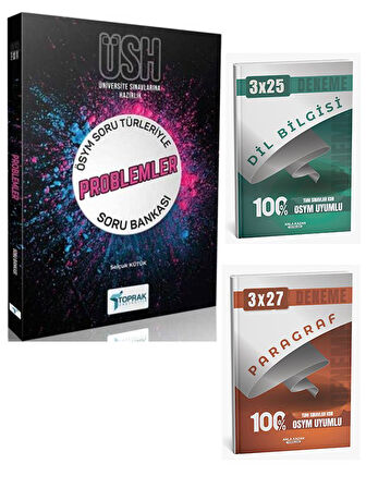 Toprak Yayıncılık 2026 ÖSYM Soru Türleriyle Problemler Soru Bankası+AnlaKazan Paragraf+Dilbilgisi