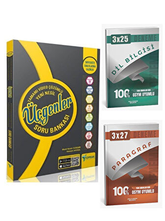 Toprak Yayıncılık 2026 TYT AYT Üçgenler Soru Bankası+Anla Kazan Paragraf+Dilbilgisi