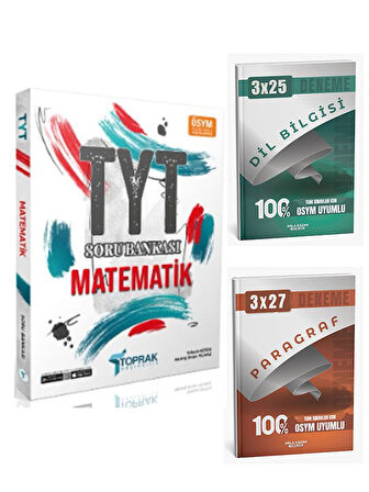 Toprak Yayıncılık 2026 TYT Matematik Soru Bankası+Anla Kazan Paragraf+Dilbilgisi