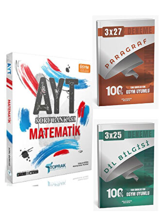 Toprak Yayıncılık 2026 AYT Matematik Soru Bankası+Anla Kazan Paragraf+Dilbilgisi