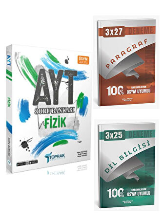 Toprak Yayıncılık 2026 AYT Fizik Soru Bankası+Anla Kazan Paragraf+Dilbilgisi