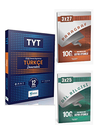 Toprak 2026 TYT Türkçe 12 li Deneme+Anla Kazan Paragraf+Dilbilgisi