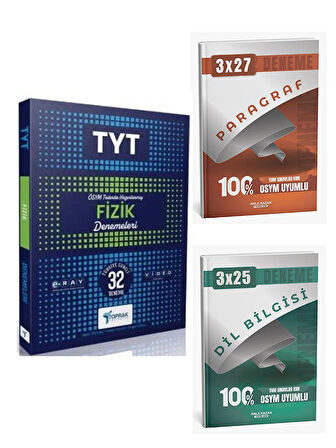 Toprak 2026 TYT Fizik 32 li Deneme Kitabı+Anla Kazan Paragraf+Dilbilgisi