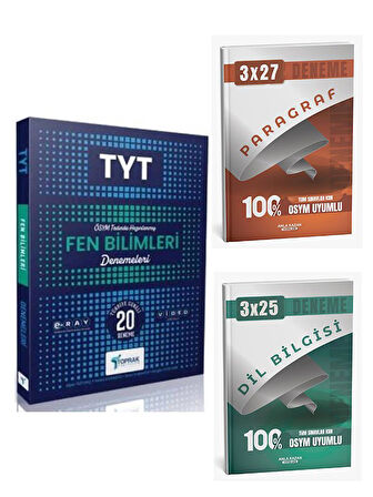 Toprak 2026 TYT Fen Bilimleri 20 li Deneme Kitabı+Anla Kazan Paragraf+Dilbilgisi