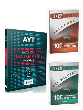 Toprak 2026 AYT Matematik Deneme+Anla Kazan Paragraf+Dilbilgisi