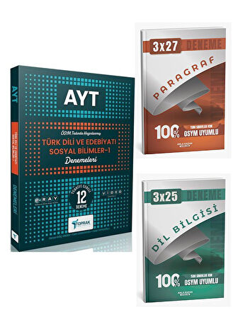 Toprak 2026 AYT Türk Dili ve Edebiyatı Sosyal Bilimler 1 Deneme+Anla Kazan Paragraf+Dilbilgisi
