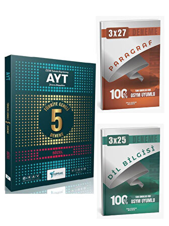 Toprak 2026 AYT Sözel 5 li Paket Deneme+Anla Kazan Paragraf+Dilbilgisi