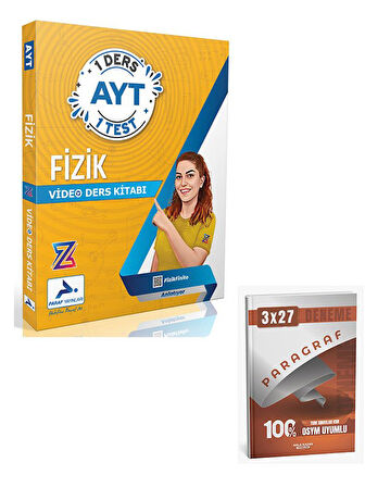 Paraf 2026 YKS AYT Fizikfinito Z Takımı 1 Ders 1 Test Video Ders Kitabı+Anla Kazan Paragraf