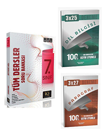 IQ 2026 7. Sınıf Tüm Dersler Soru Bankası +Anla Kazan Paragraf+Dilbilgisi