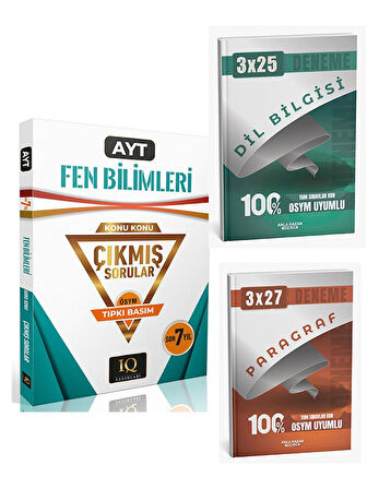 IQ 2026 YKS AYT Fen Bilimleri Çıkmış Sorular Son 7 Yıl Konu Konu Tıpkı Basım+Anla Kazan Paragraf+Dilbilgisi
