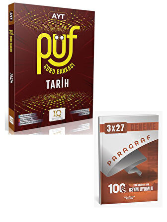 IQ 2026 YKS AYT Tarih Püf Soru Bankası+Anla Kazan Paragraf