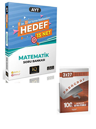 IQ 2026 YKS AYT Matematik Hedef 15 Net Soru Bankası+Anla Kazan Paragraf