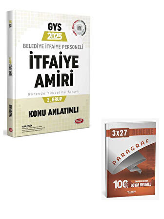 Data 2025 GYS Belediye Zabıta Personeli İtfaiye Amiri 2. Grup Konu Anlatımlı Görevde Yükselme+Anla Kazan Paragraf