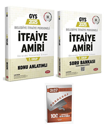 Data 2025 GYS Belediye Zabıta Personeli İtfaiye Amiri 2. Grup Konu+Soru+Anla Kazan Paragraf